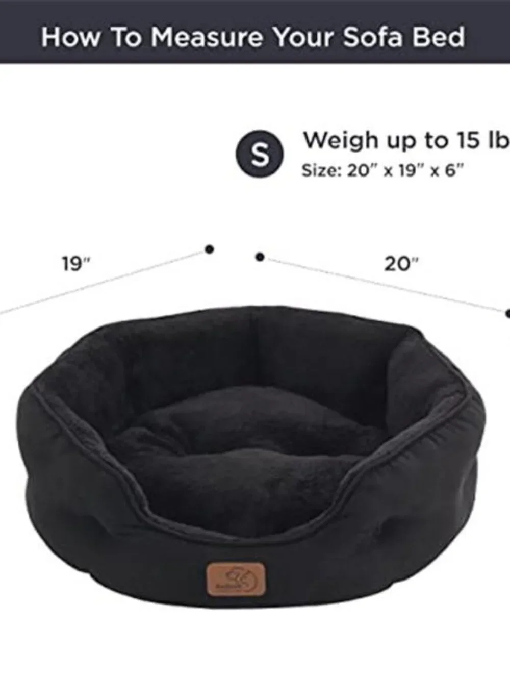 Dog Bed Small Dogs Cat Bed Round Washable Plush Pet Bed Non Slip Cozy Soft